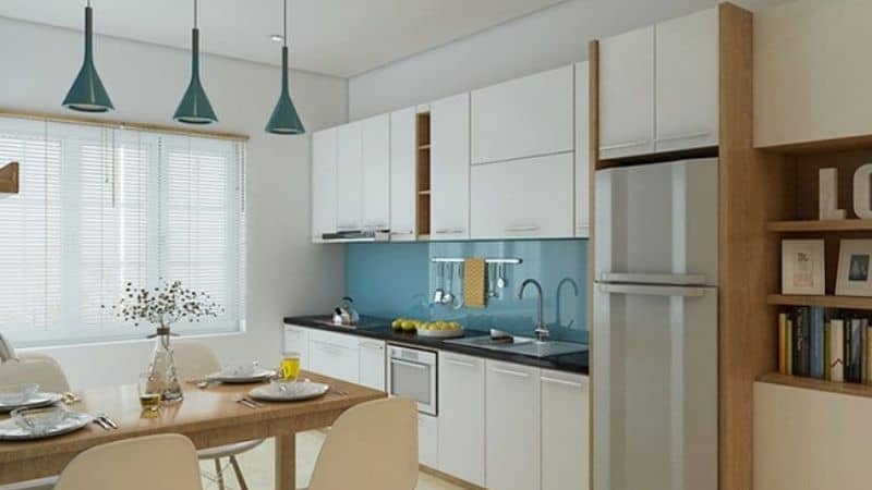 Thiết Kế Bếp Chung Cư Hiện Đại 5 Thiết Kế Bếp Chung Cư Hiện Đại