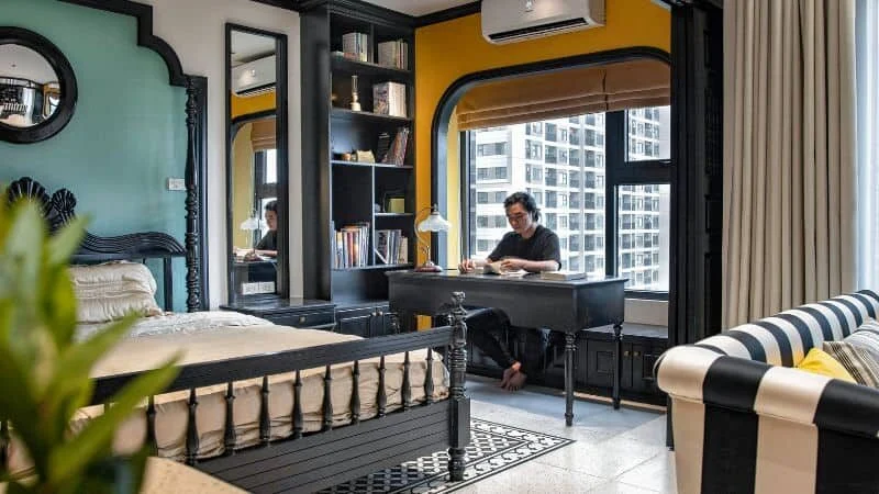thiết kế chung cư phong cách indochine