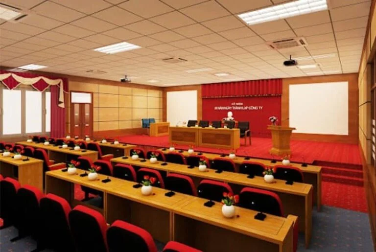 Bàn ghế phòng họp hội trường với màu sắc được ưa chuộng