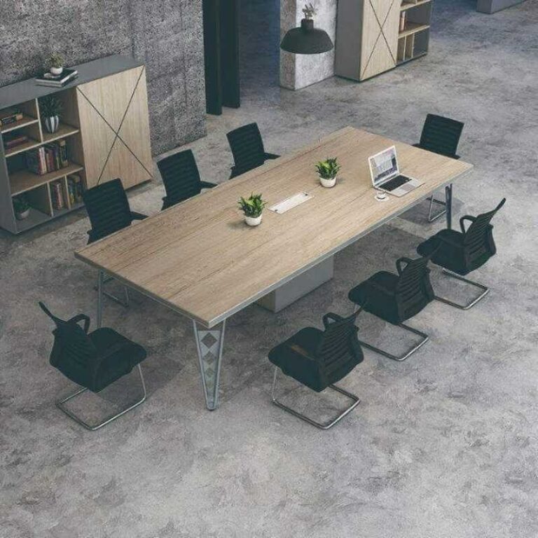 Bàn họp phòng nhỏ gỗ công nghiệp