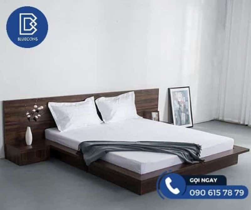 Giường ngủ gỗ không chân 2 Giường ngủ gỗ không chân