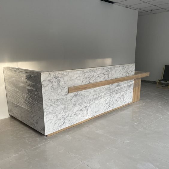 Quầy Lễ Tân Ốp Đá 9 QuẦy LỄ TÂn Ốp ĐÁ 4