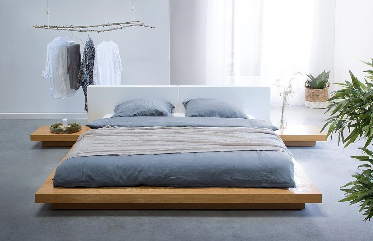 Giường ngủ gỗ không chân