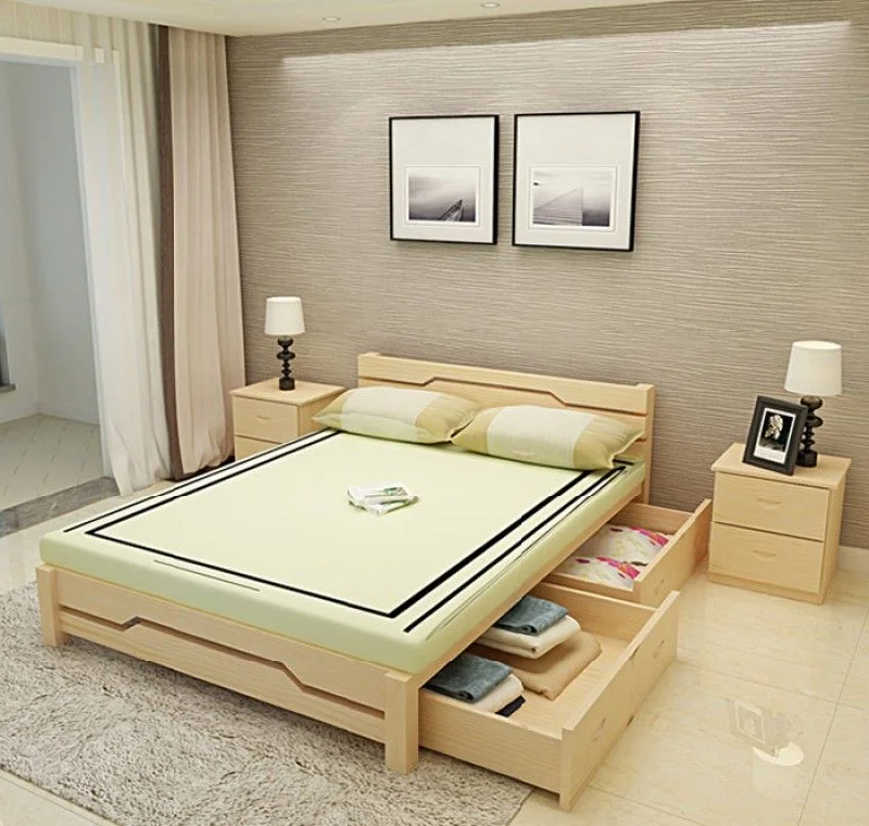 giường ngủ gỗ có ngăn kéo giá rẻ