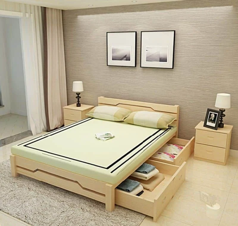 giường ngủ gỗ có ngăn kéo giá rẻ