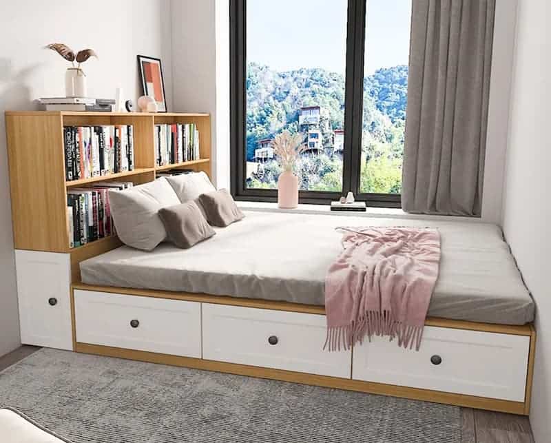 Giường Ngủ 1M2 Gỗ MDF 11 Giường Ngủ 1M2 Gỗ MDF