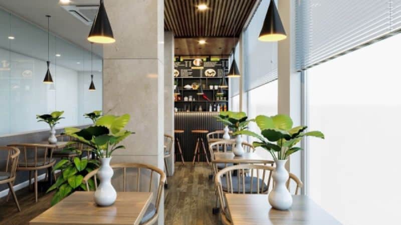 thiết kế quán cafe 5x20