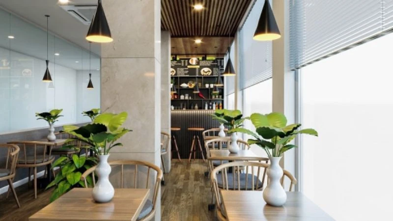 khong-gian-tai-quan-duoc-bo-tri-rat-hop-ly Những Mẫu Thiết Kế Quán Cafe 5x20