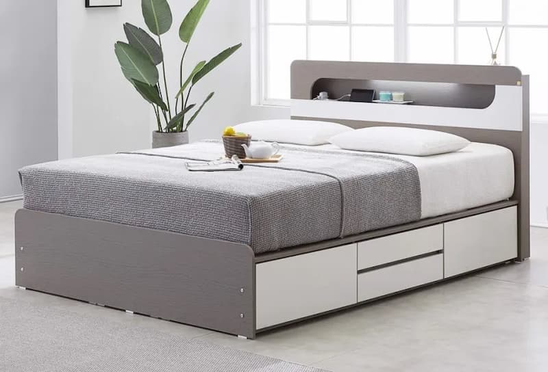 Giường Ngủ 1M2 Gỗ MDF 9 Giường Ngủ 1M2 Gỗ MDF