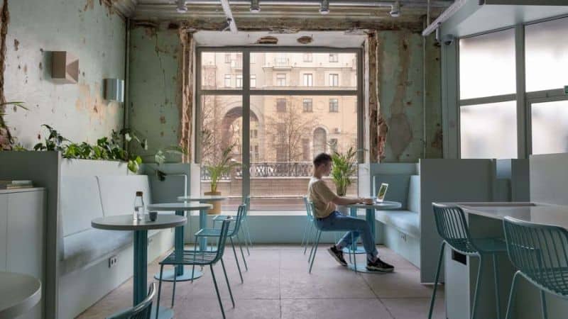 thiết kế quán cafe 5x20