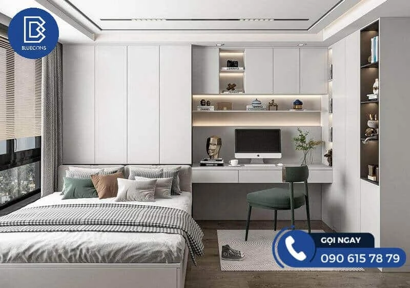 phong-ngu-don-gian-thoai-mai Phí thiết kế nội thất nhà phố 2023