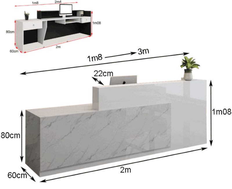 Quầy lễ tân ốp đá 26 Quầy Lễ Tân 10