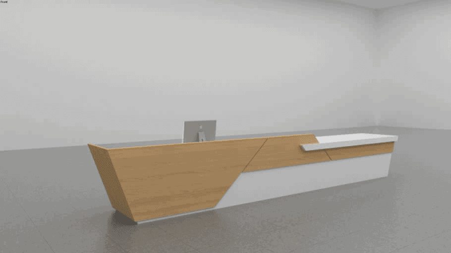 Quầy Lễ Tân Gỗ Công Nghiệp Hcm