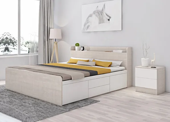 son-trang-va-ngan-keo-chua-do Mẫu giường ngủ gỗ mdf đẹp