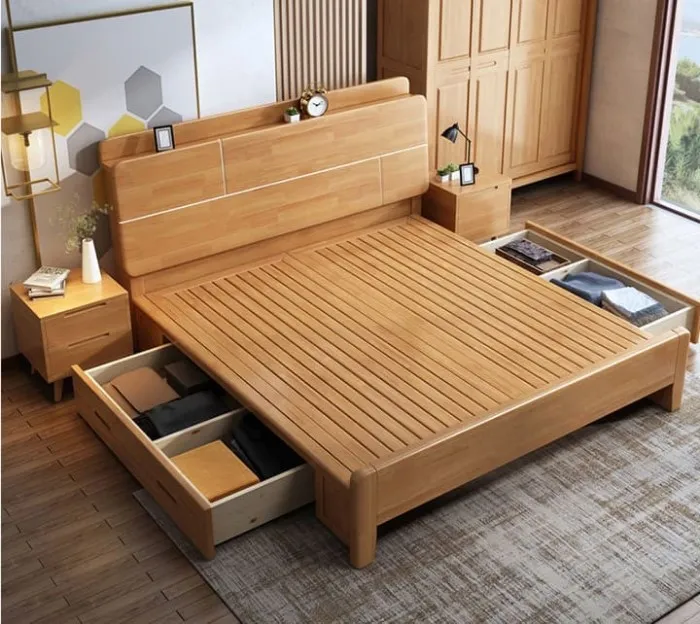 thiet-ke-don-gian-bat-mat Mẫu giường ngủ gỗ mdf đẹp