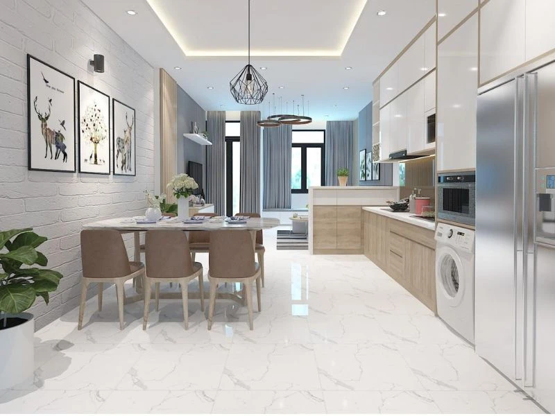 thiet-ke-noi-phong-bep-nha-rieng-2 Thiết kế nội thất nhà riêng