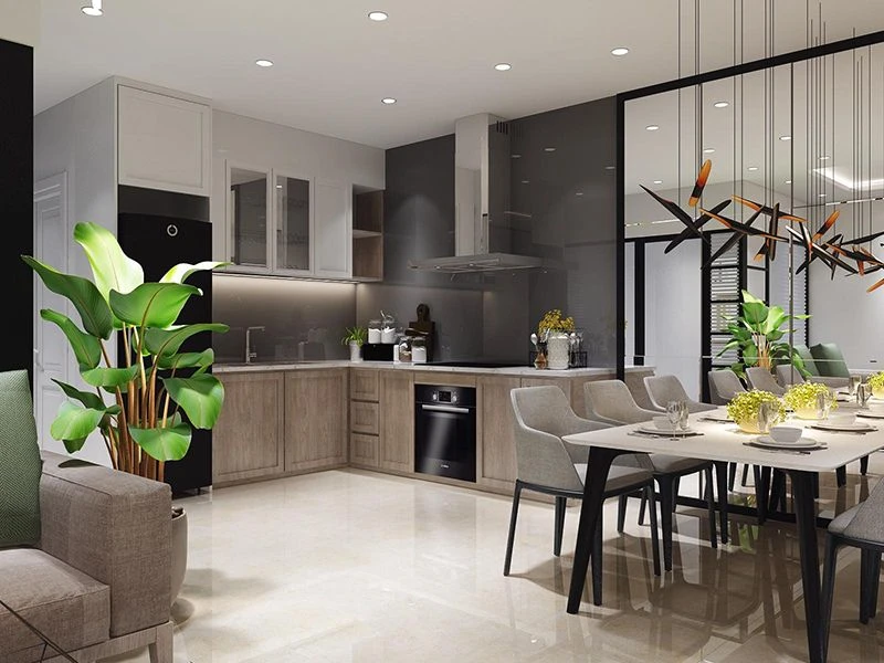 thiet-ke-noi-phong-bep-nha-rieng Thiết kế nội thất nhà riêng