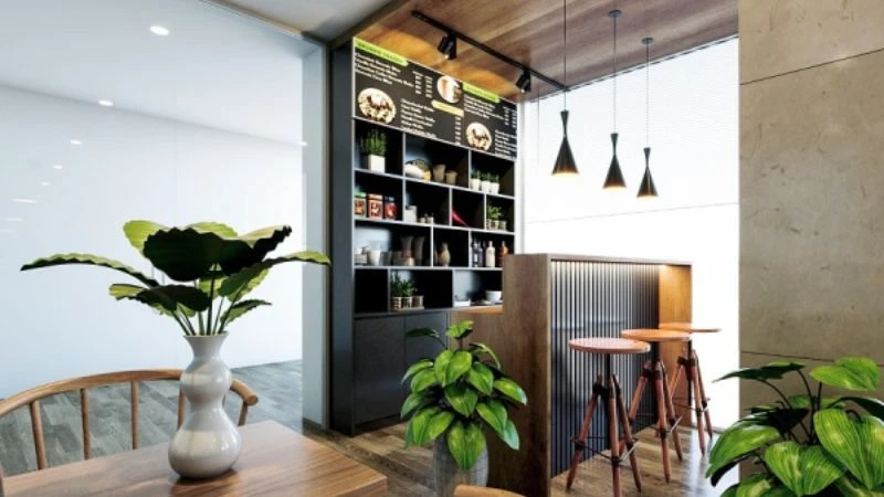 thiet-ke-quan-cafe-5x20-thoi-thuong Những Mẫu Thiết Kế Quán Cafe 5x20