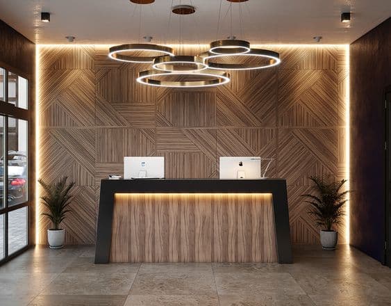 Quầy Lễ Tân Hiện Đại 5 Hđ