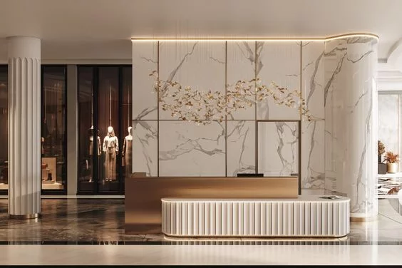 Quầy Lễ Tân Sang Trọng Và Cao Cấp 2023