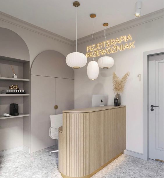 Thiết Kế Quầy Lễ Tân Spa đẹp 4