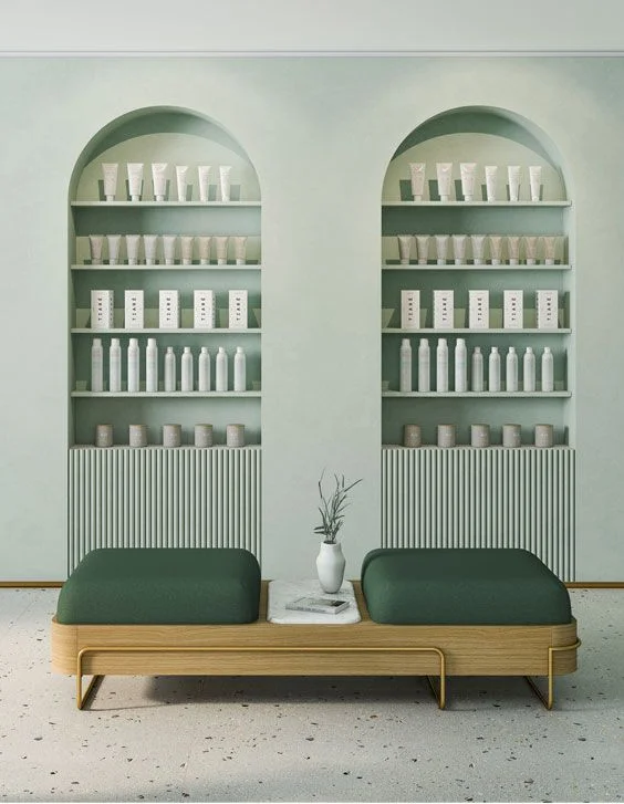 Thiết Kế Quầy Lễ Tân Spa Khu Vực Chờ