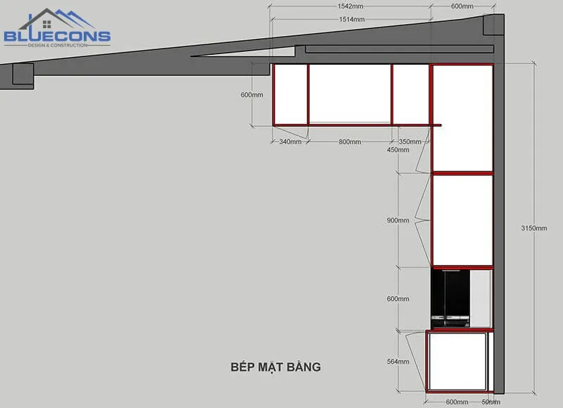 Ban-ve-mat-bang-tu-bep-co-ban-tho 30+ Mẫu thiết kế tủ bếp đẹp
