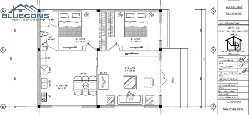 Ban-ve-nha-2-tang-8x10m 25+ mẫu bản vẽ nhà đơn giản, đẹp và sang trọng nhất