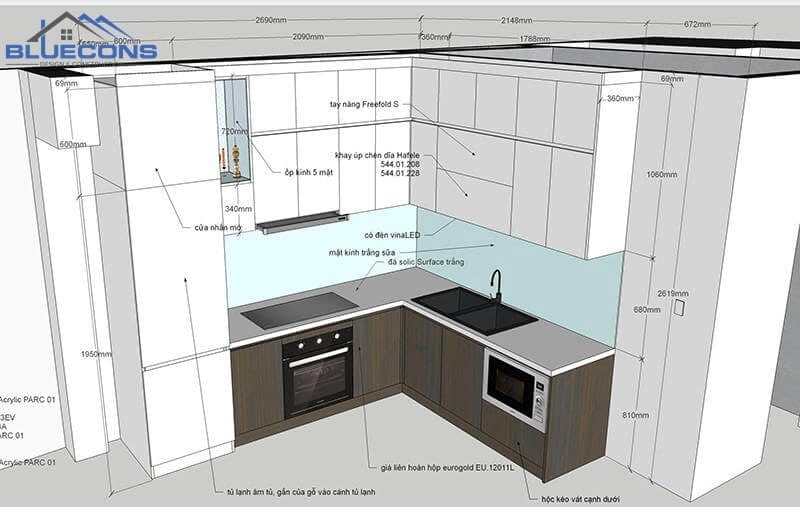 30+ mẫu thiết kế tủ bếp đẹp, phù hợp mọi không gian nhà bếp 19 30+ mẫu thiết kế tủ bếp đẹp, phù hợp mọi không gian nhà bếp