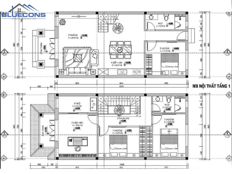 25+ mẫu bản vẽ nhà đơn giản, đẹp và sang trọng nhất 13 25+ mẫu bản vẽ nhà đơn giản, đẹp và sang trọng nhất