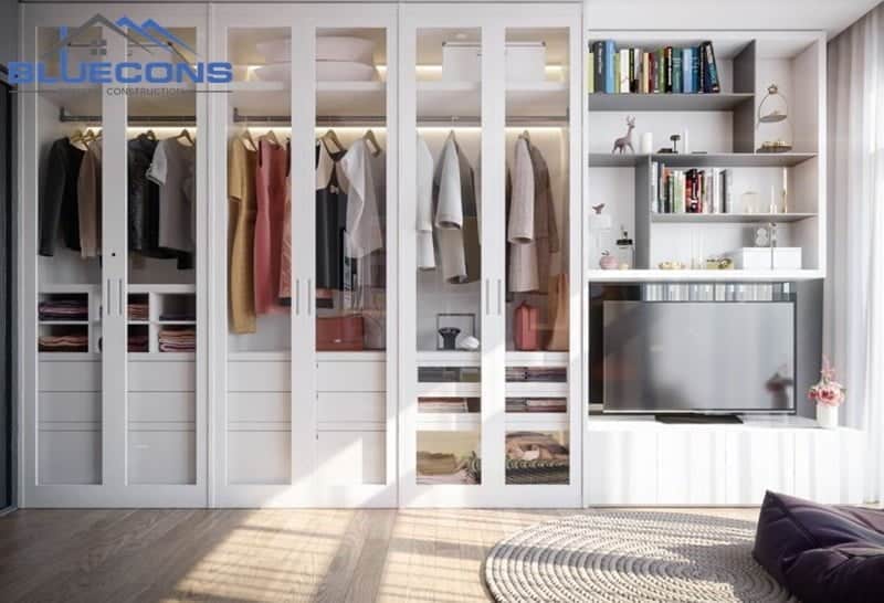 Thi Công Nội Thất Chung Cư 30 Tủ quần áo 3m