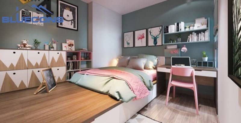 Thi Công Nội Thất Chung Cư 18 Phối màu nội thất với tranh treo tường