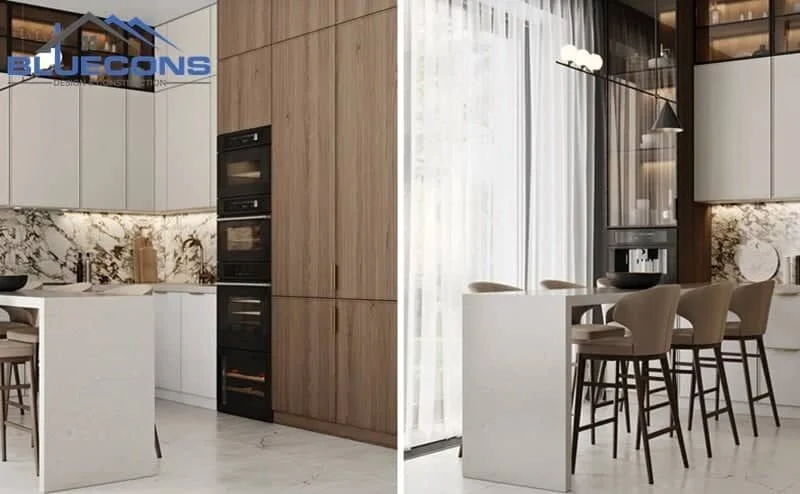 Thi công nội thất chung cư Bluecons