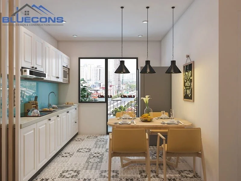 Bố trí nội thất chung cư cho phòng bếp