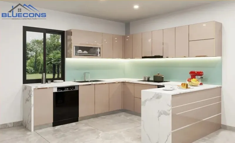 bo-tri-phu-kien-tu-bep-hop-ly 30+ Mẫu thiết kế tủ bếp đẹp