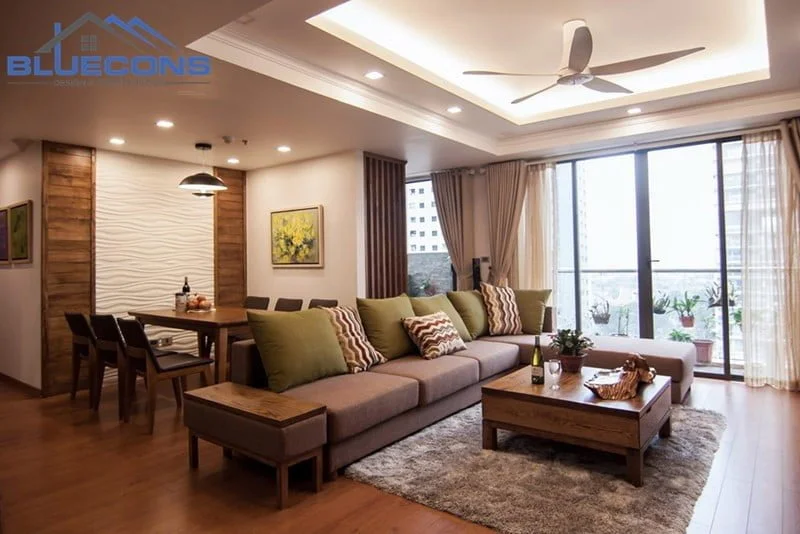 Thiết kế nội thất chung cư mở, tiết kiệm không gian
