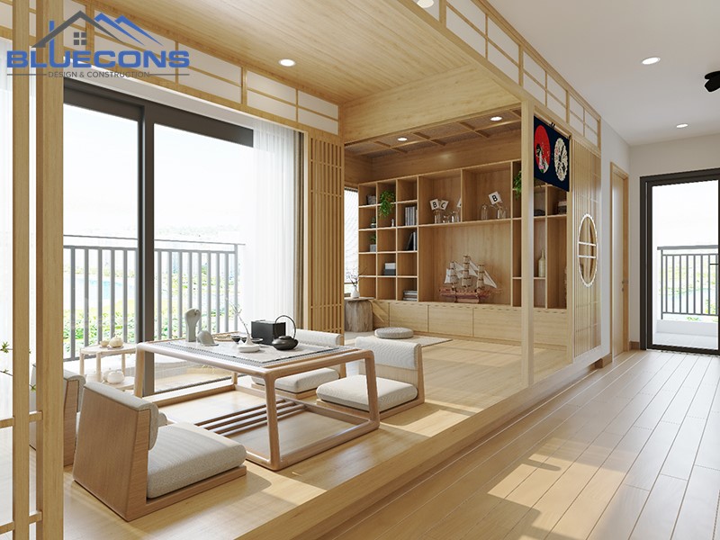 Thiết kế nội thất chung cư phong cách Nhật Bản