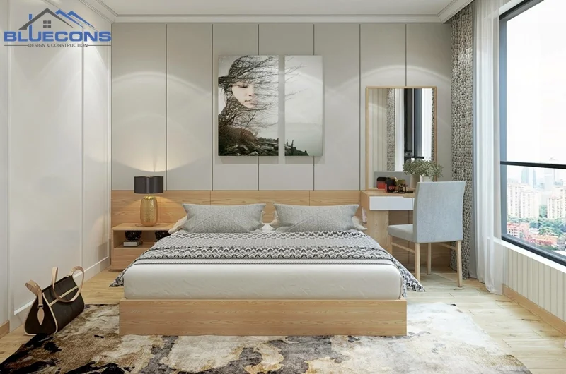 Thiết kế nội thất gỗ công nghiệp phòng ngủ