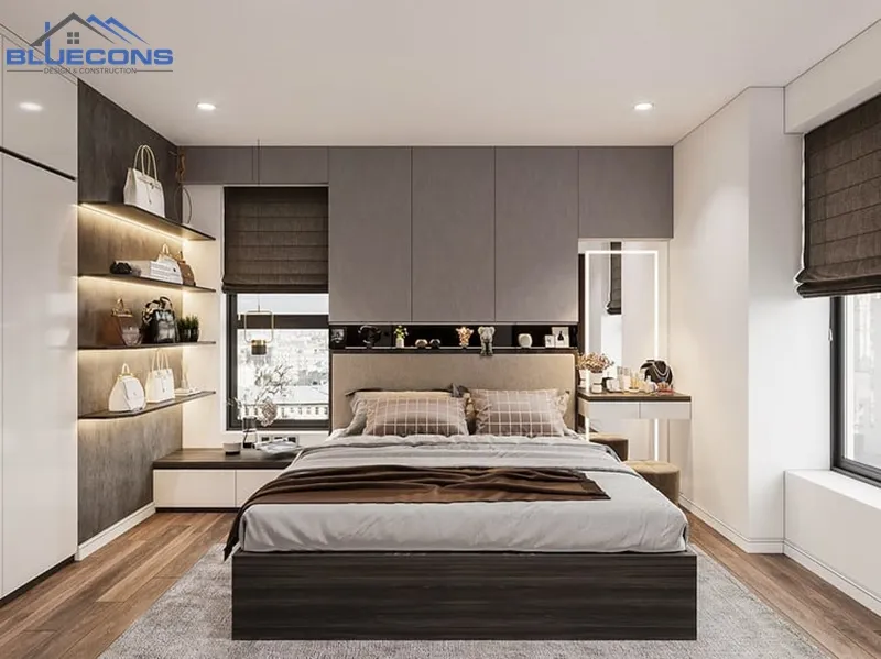 thiet-ke-phong-ngu-go-cong-nghiep-hien-dai Báo giá đồ nội thất gỗ công nghiệp tại Bluecons 2023