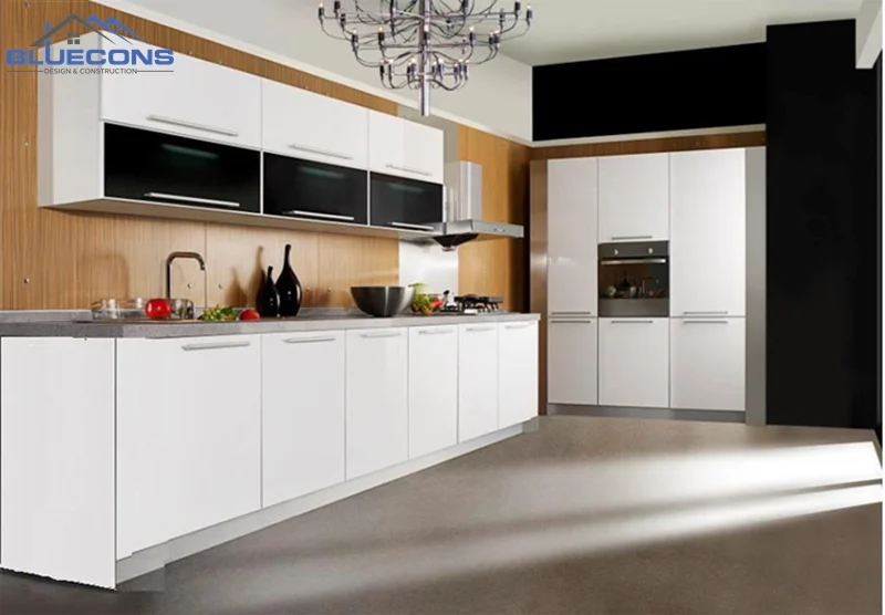 Tủ bếp đẹp dành cho người mệnh Thủy