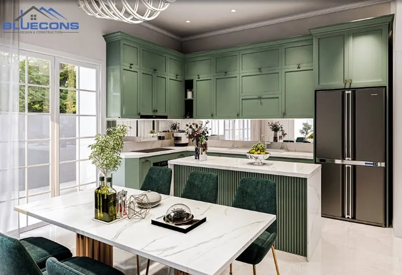 Mau-phong-bep-tan-co-dien Bảng báo giá thiết kế nội thất cập nhật mới nhất 2023
