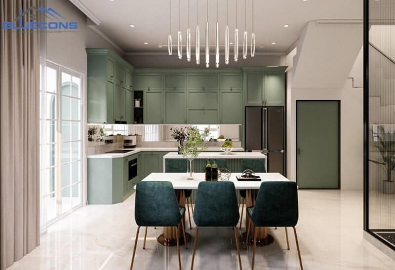 Bảng báo giá thiết kế nội thất cập nhật mới nhất 2023 29 Nội thất phòng bếp sang trọng