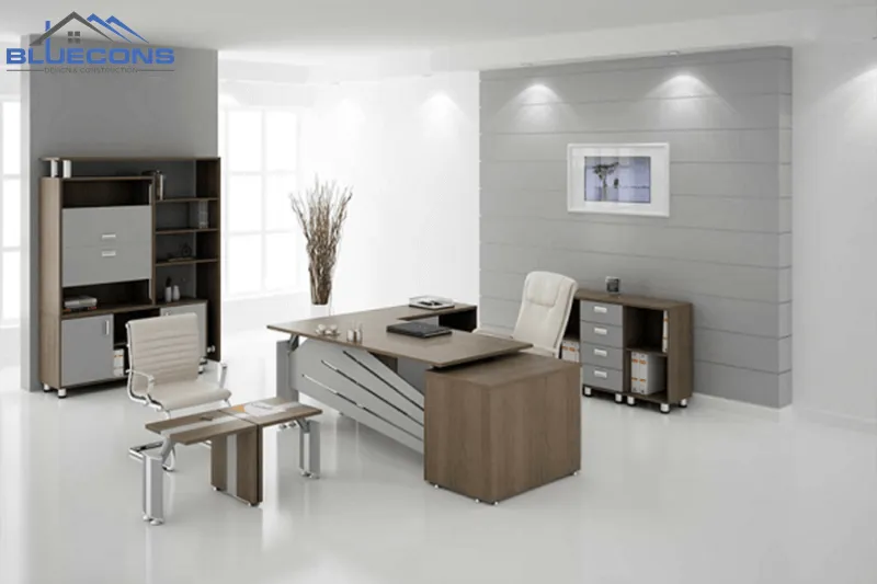 Noi-that-van-phong-giam-doc-go-cong-nghiep Thi Công Nội Thất Văn Phòng