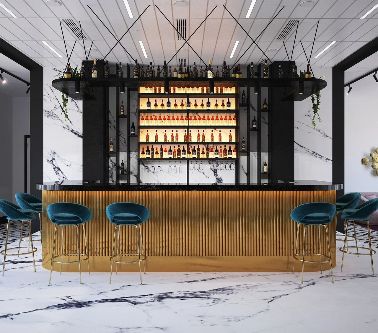 Quay-Bar-Bang-Go-Cong-Nghiep Quầy Bar