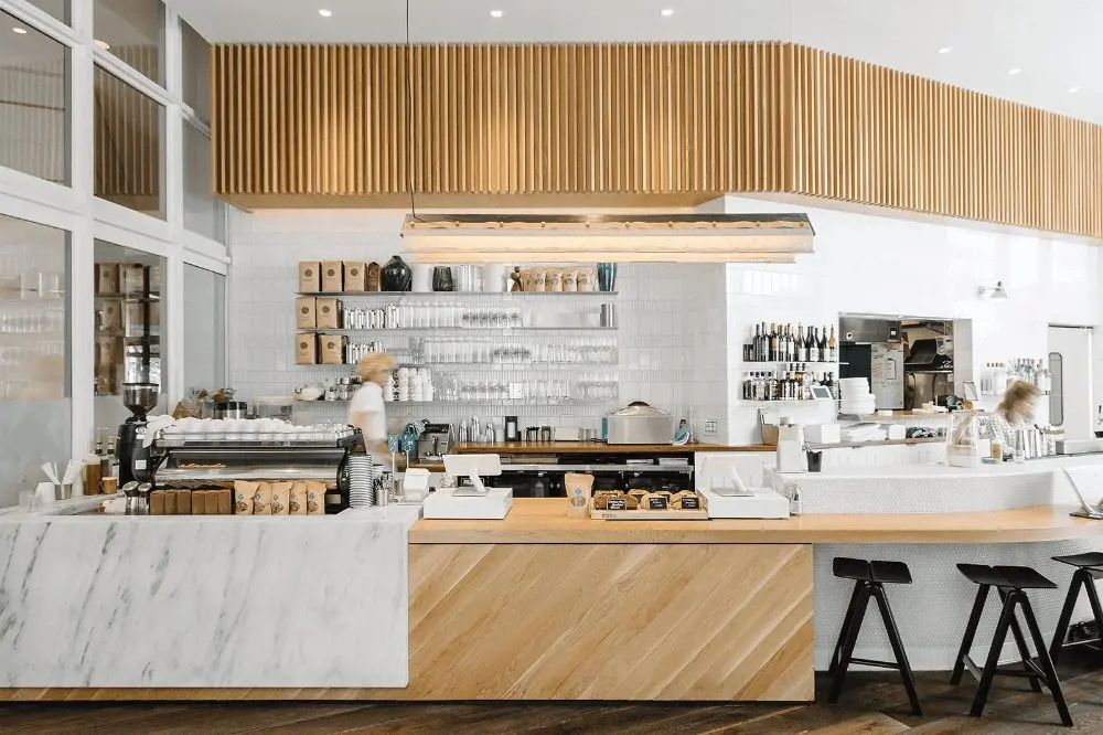 Quầy Cafe Bằng Gỗ Công Nghiệp 6