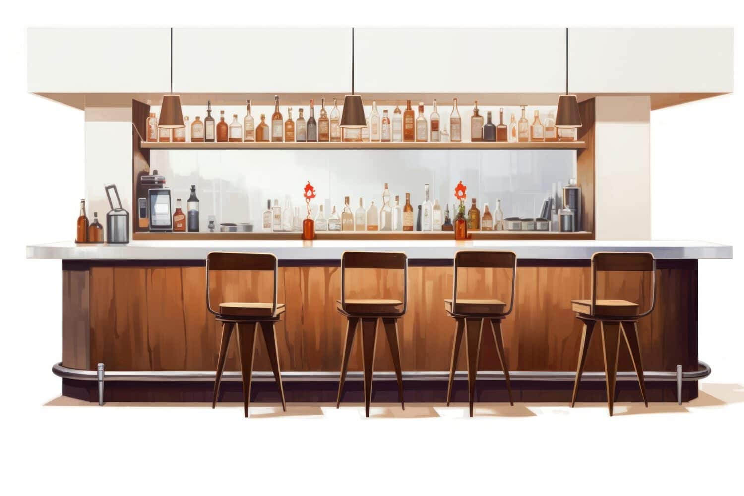 Quầy Cafe Hiện Đại Cá Tính 3 Quầy Cafe Hiện Đại Cá Tính 3