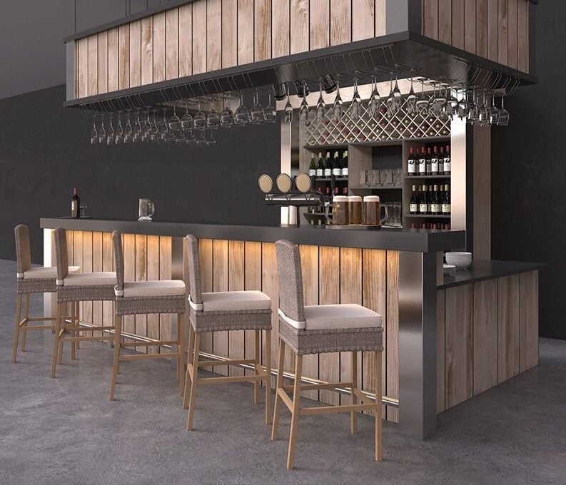 Quầy bar rượu - Quầy pha chế rượu đẹp 2023 9 Quầy bar rượu