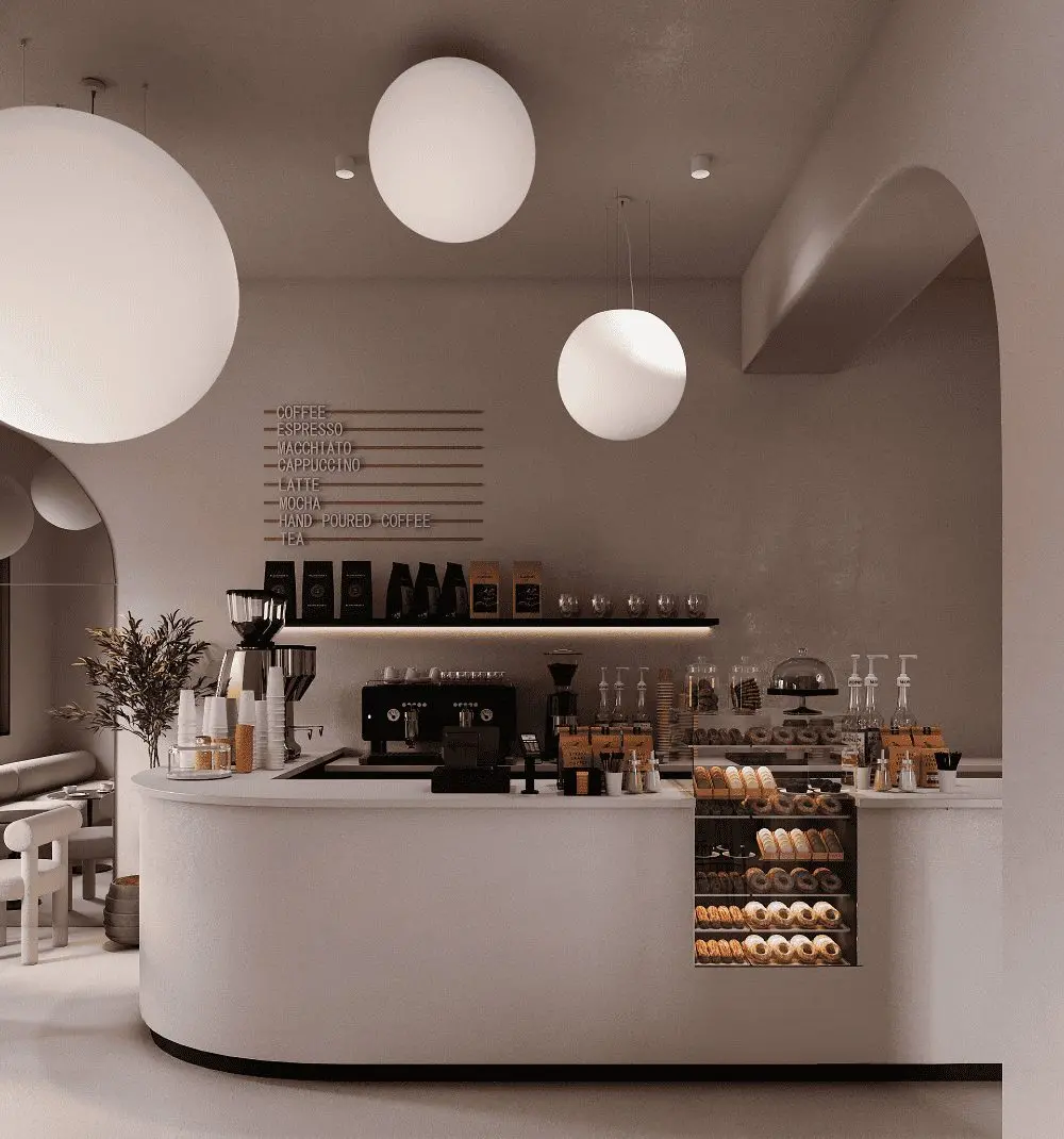 Quầy cafe phong cách Nhật Bản