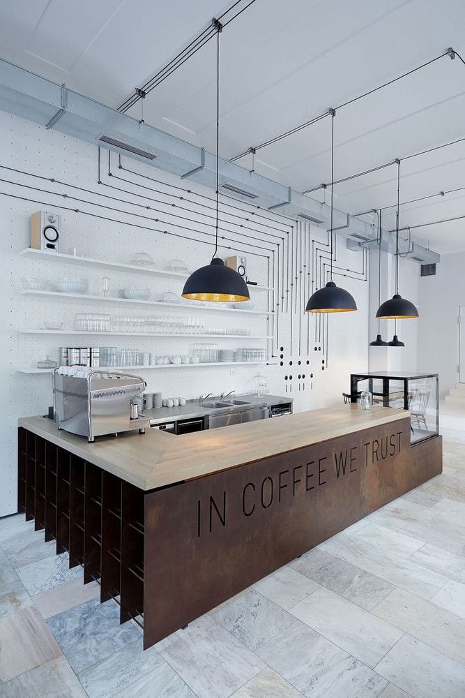 Quầy cafe đơn giản 8 Quầy cafe đơn giản