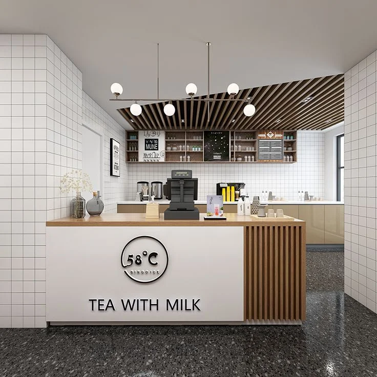 Quầy cafe đơn giản tinh tế